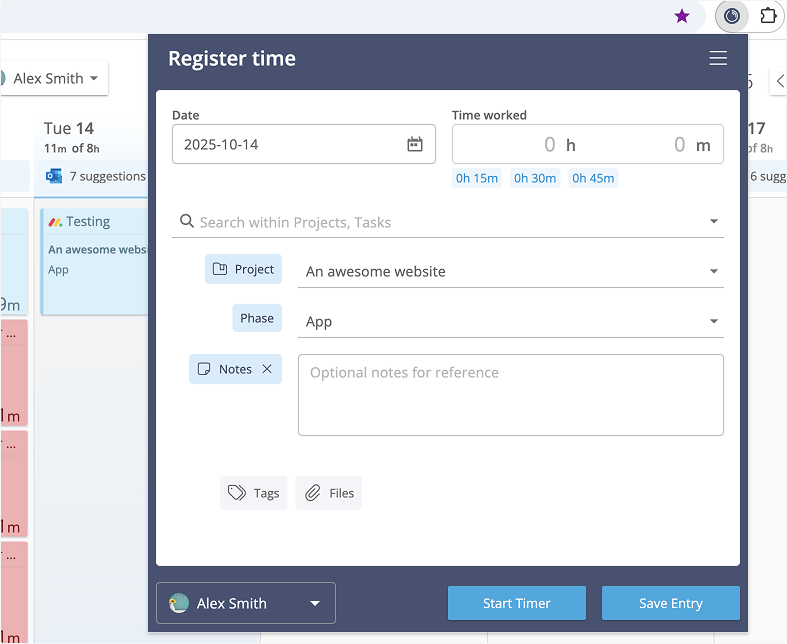 Timeneye Browser Widget Integrations - Best Colorful Photos in Full HD
